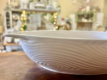 White Temptations Woodland 3 QT Oval Baker, 3 QT