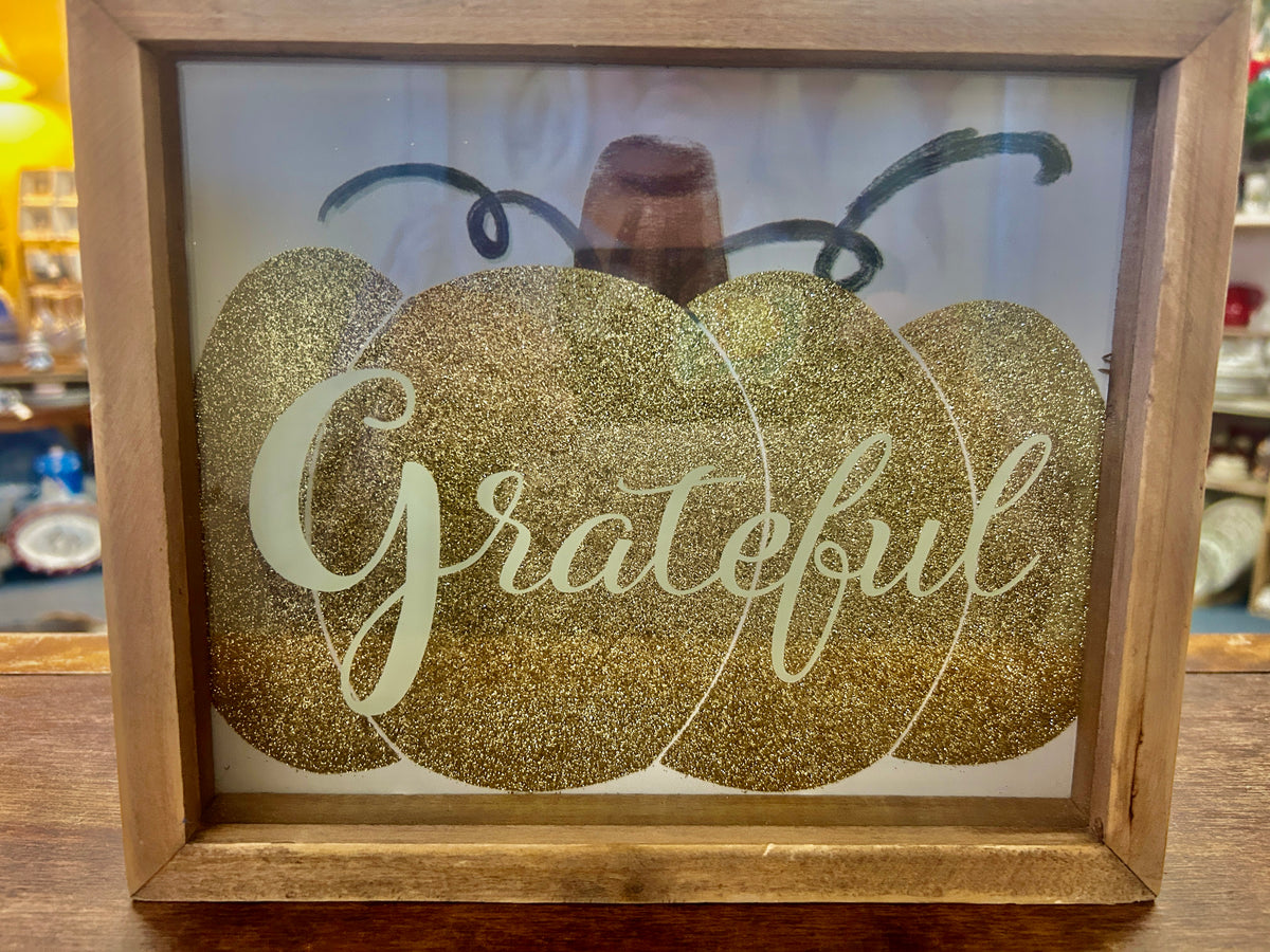 Gold Robert Stanley Pumpkin Framed Picture, 9 1/4"