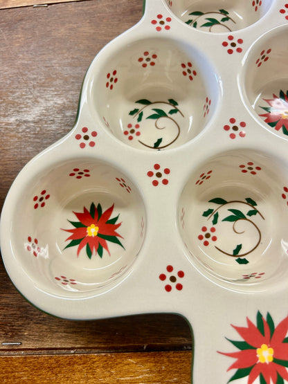 Red Green White Temptations RARE Cardinal Muffin Pan, 11"