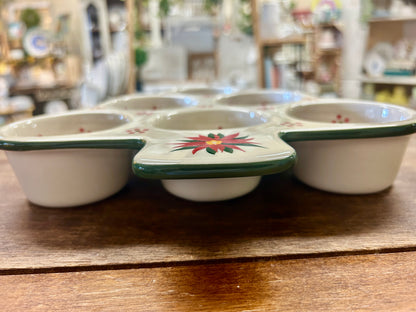 Red Green White Temptations RARE Cardinal Muffin Pan, 11"