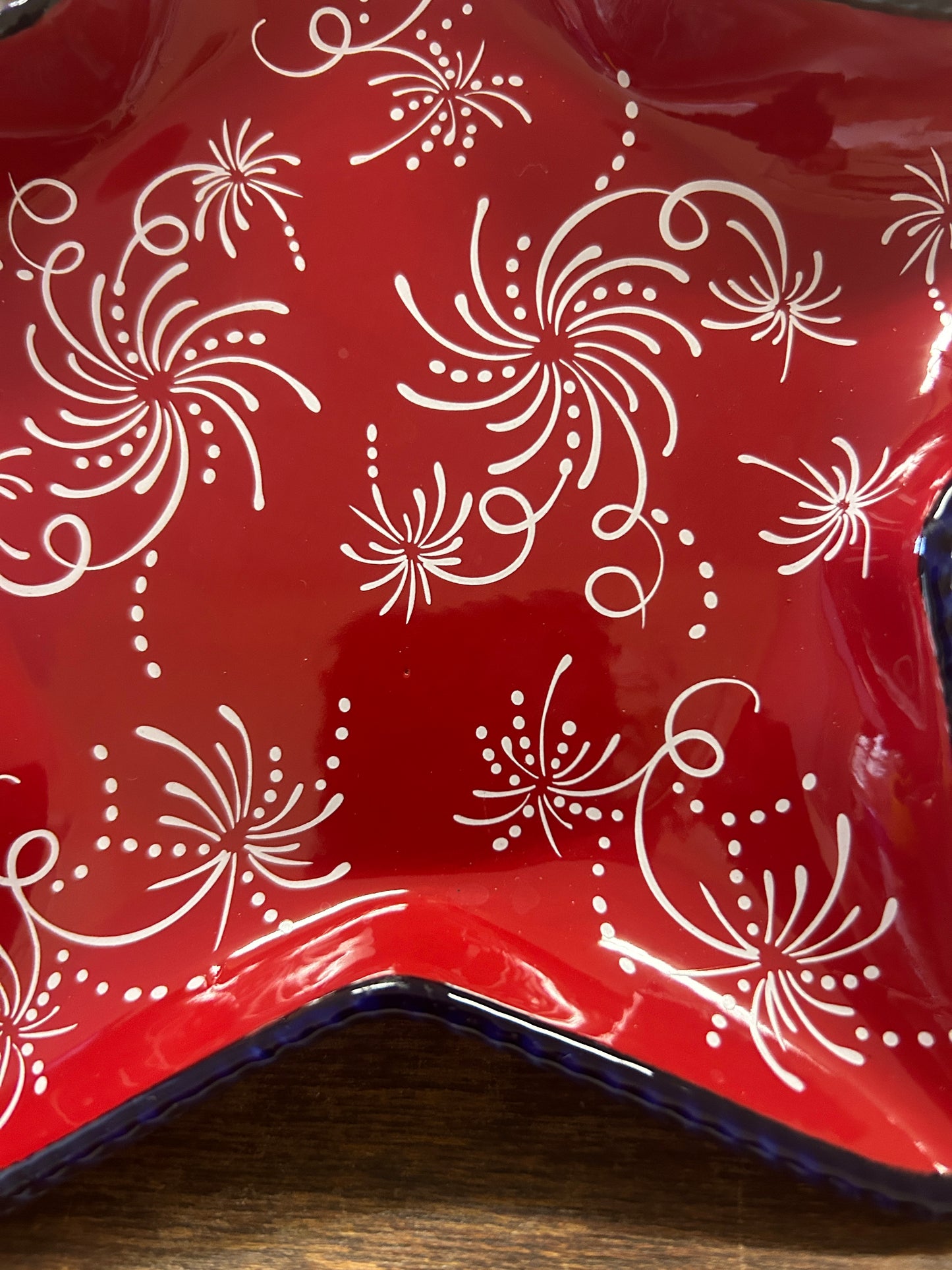 Red White Blue Temptations Star RWB Plate, 8"
