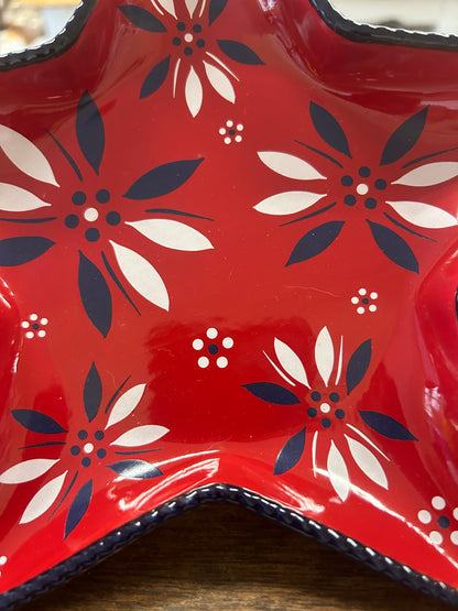 Red White Blue Temptations Star RWB Plate, 8"