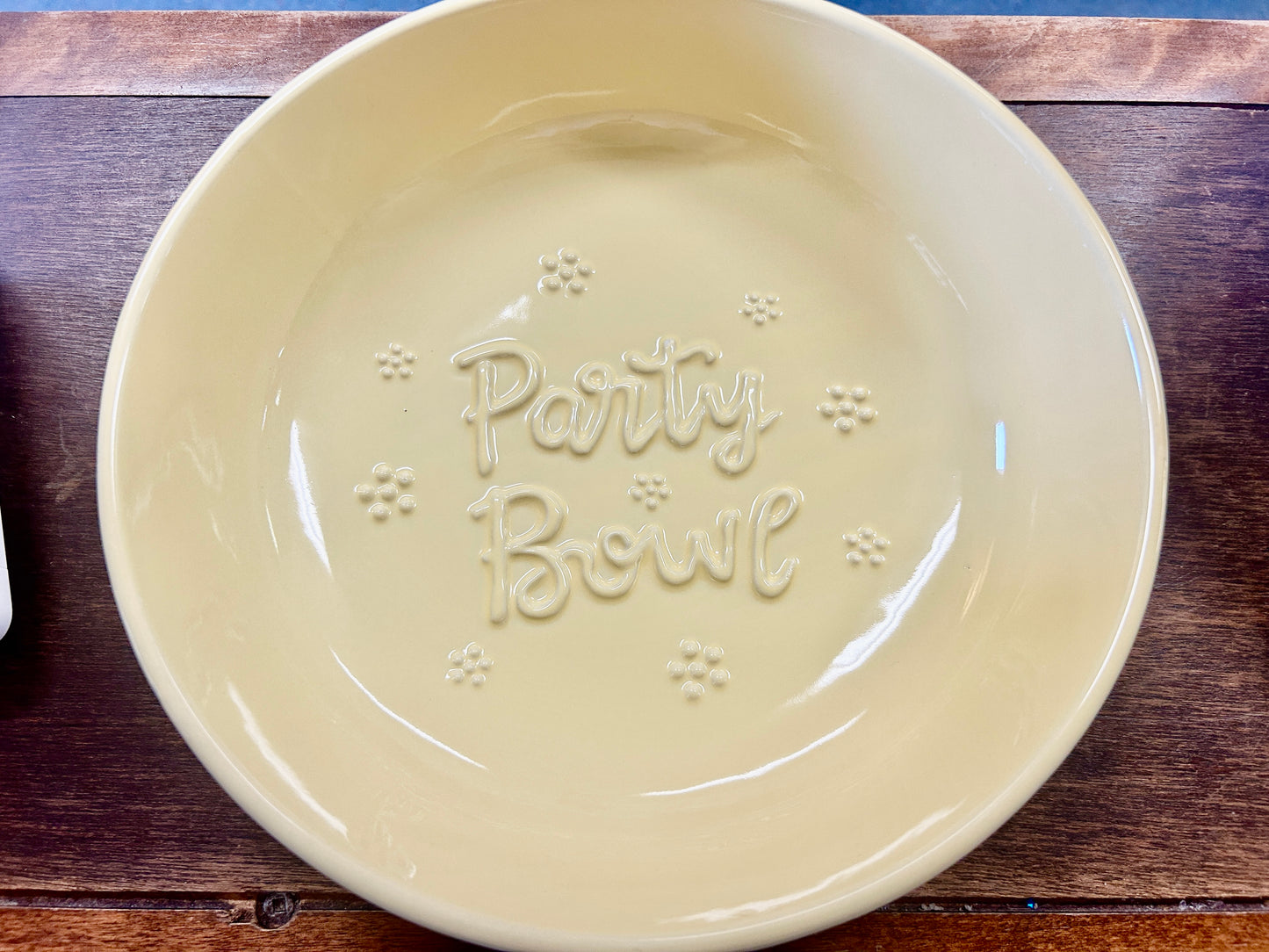 Temptations Yellow Party Bowl, 2 QT