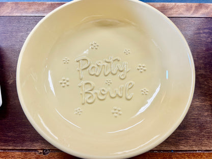 Temptations Yellow Party Bowl, 2 QT