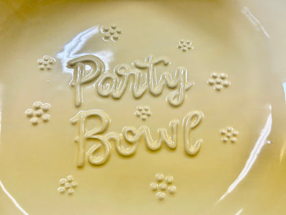 Temptations Yellow Party Bowl, 2 QT