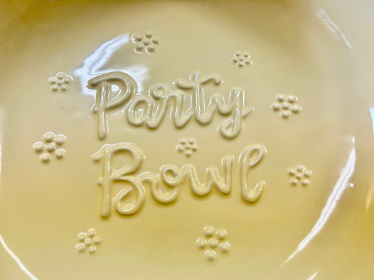 Temptations Yellow Party Bowl, 2 QT