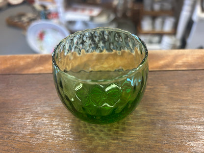 Anchor Hocking Green Roly Poly Glass, 2 1/4"