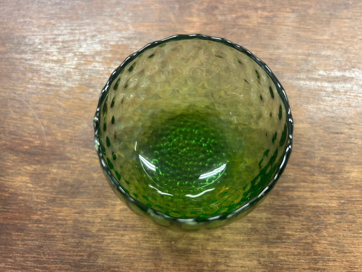 Anchor Hocking Green Roly Poly Glass, 2 1/4"