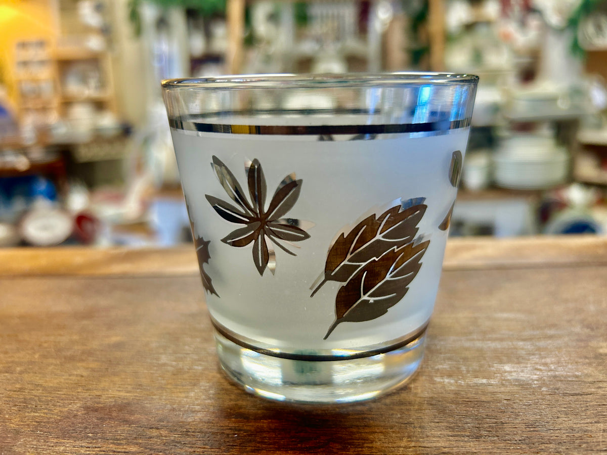 Libbey Silver Leaf Glass, 3 1/4"