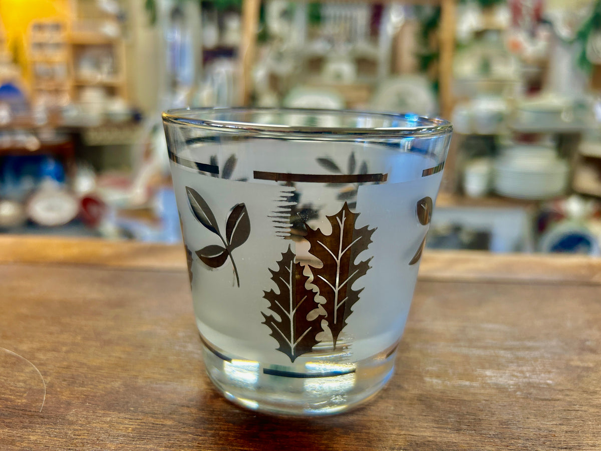 Libbey Silver Leaf Glass, 3 1/4"
