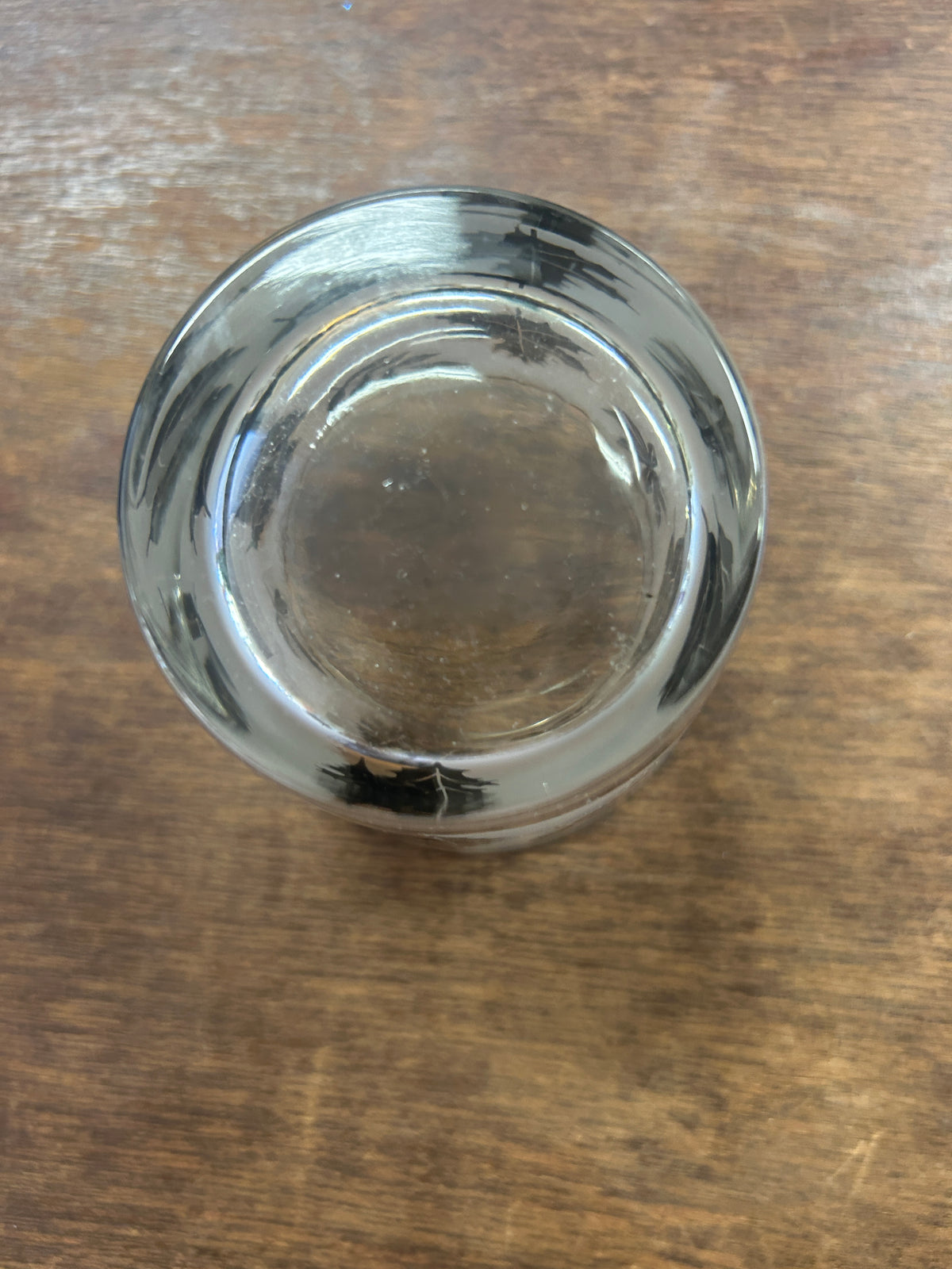 Libbey Silver Leaf Glass, 3 1/4"