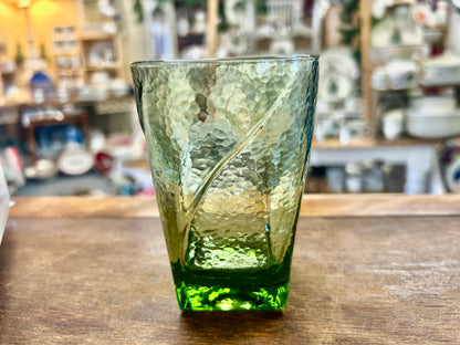 Green Hazel Atlas Pebbletone Avocado Glass, 4 1/4"