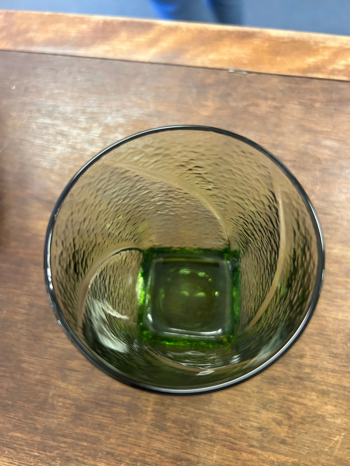 Green Hazel Atlas Pebbletone Avocado Glass, 4 1/4"