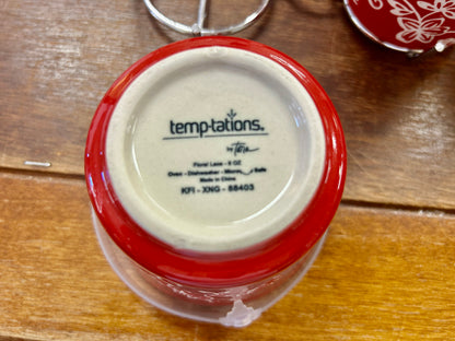 Red Temptations Ramekins, Lids, & Rack, 6 ounces