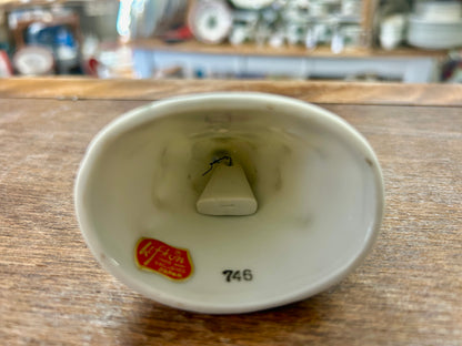 Red Green White Lefton China Christmas Mouse Bell Japan, 3 1/4"