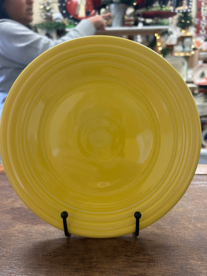 Fiestaware Yellow Plate, 9"