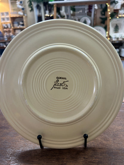 Fiestaware Pale Yellow Plate, 9 1/2"
