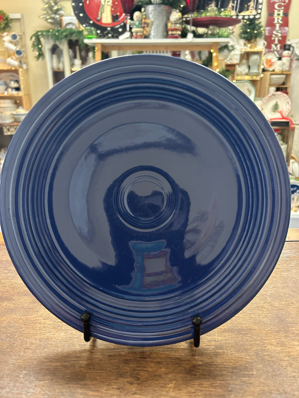Blue Fiestaware Cobalt Plate, 9 1/2"