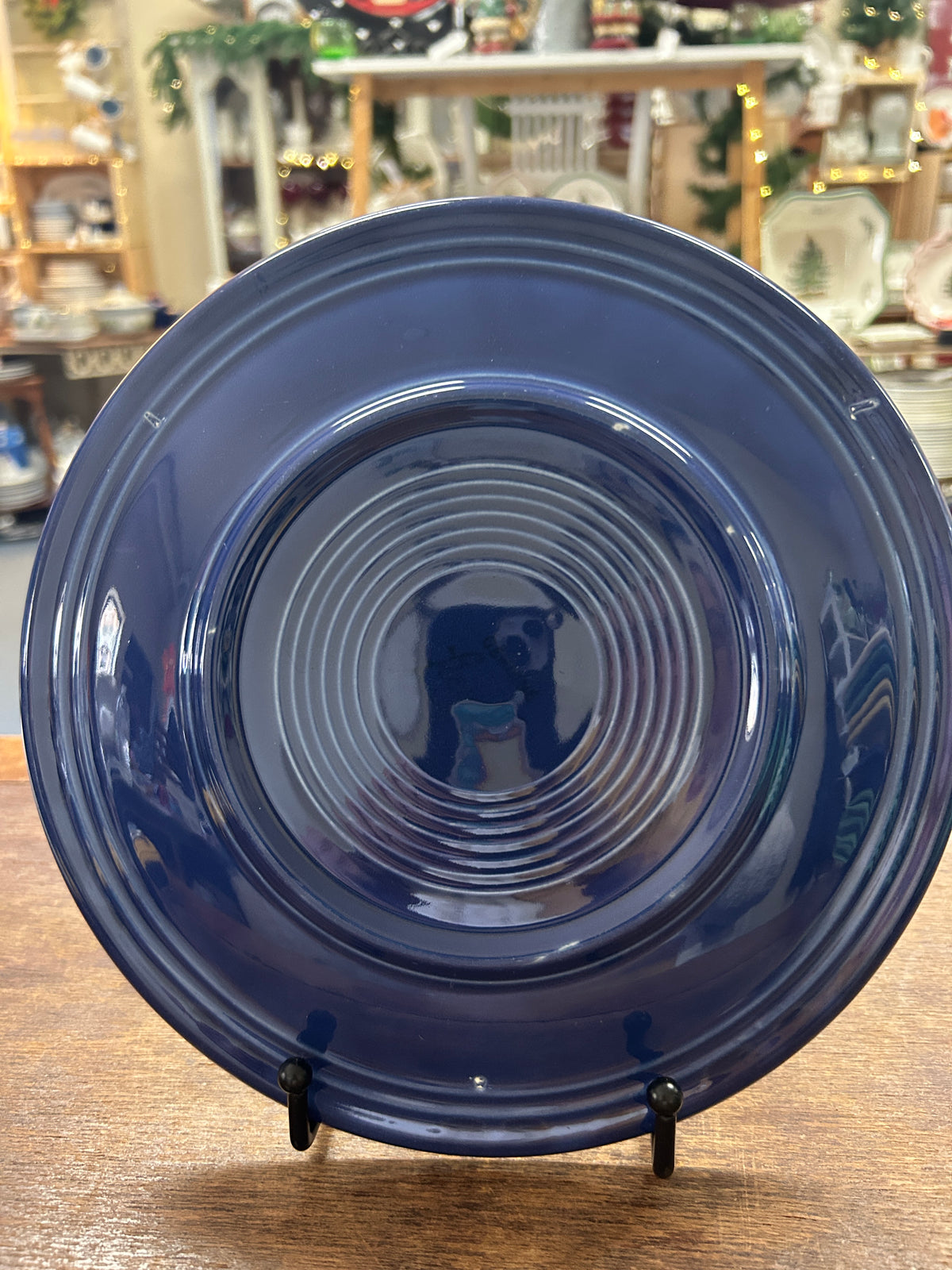 Blue Fiestaware Cobalt Plate, 9 1/2"