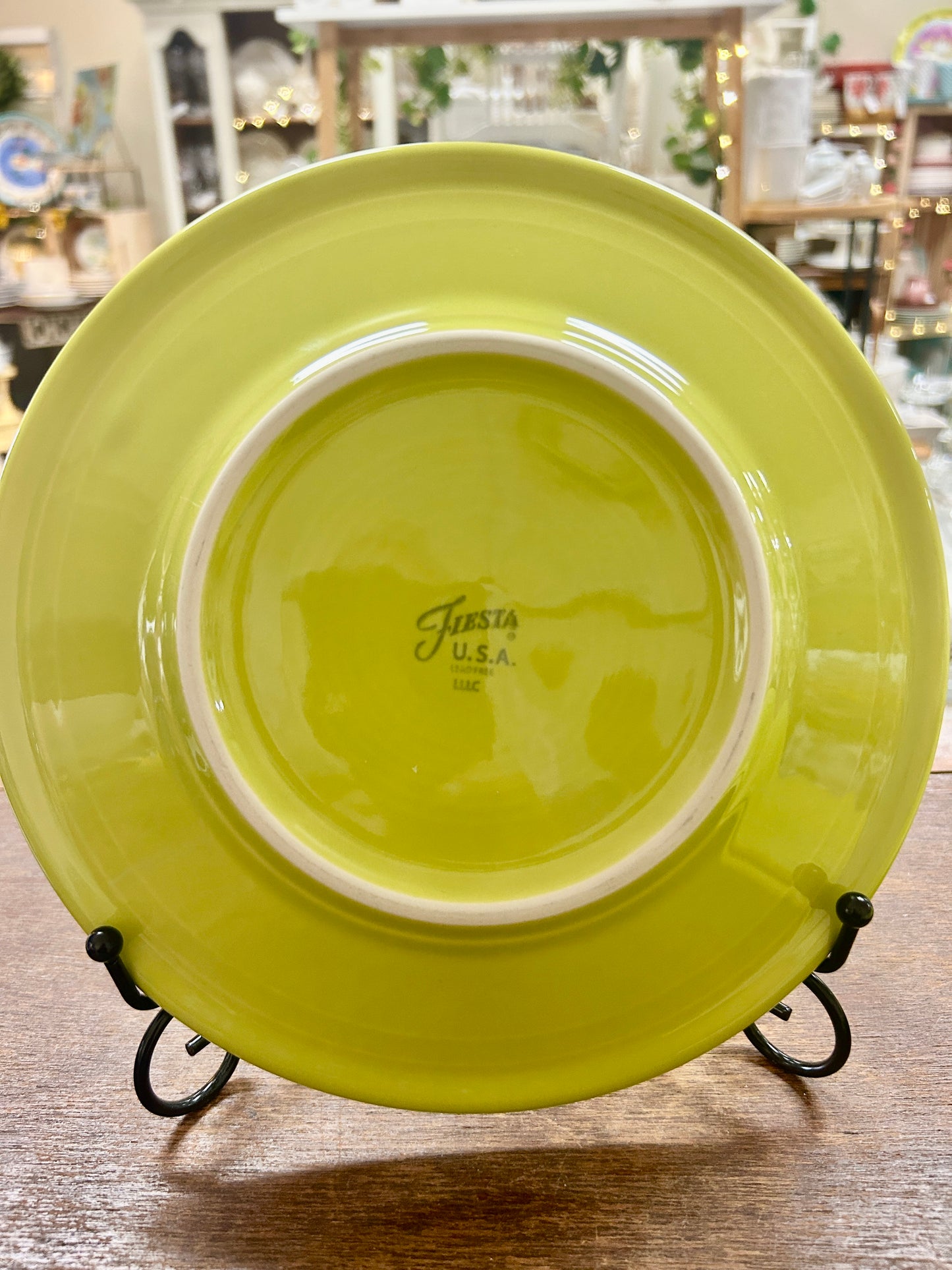 Fiestaware Green Plate 9", 9"