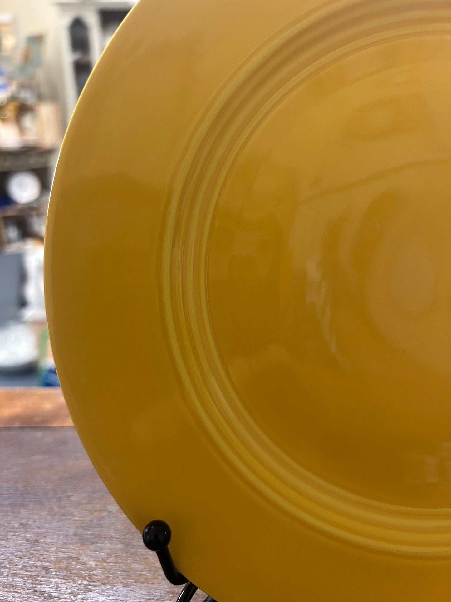 Fiestaware Vintage Yellow Plate, 9 1/2"