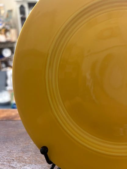 Fiestaware Vintage Yellow Plate, 9 1/2"