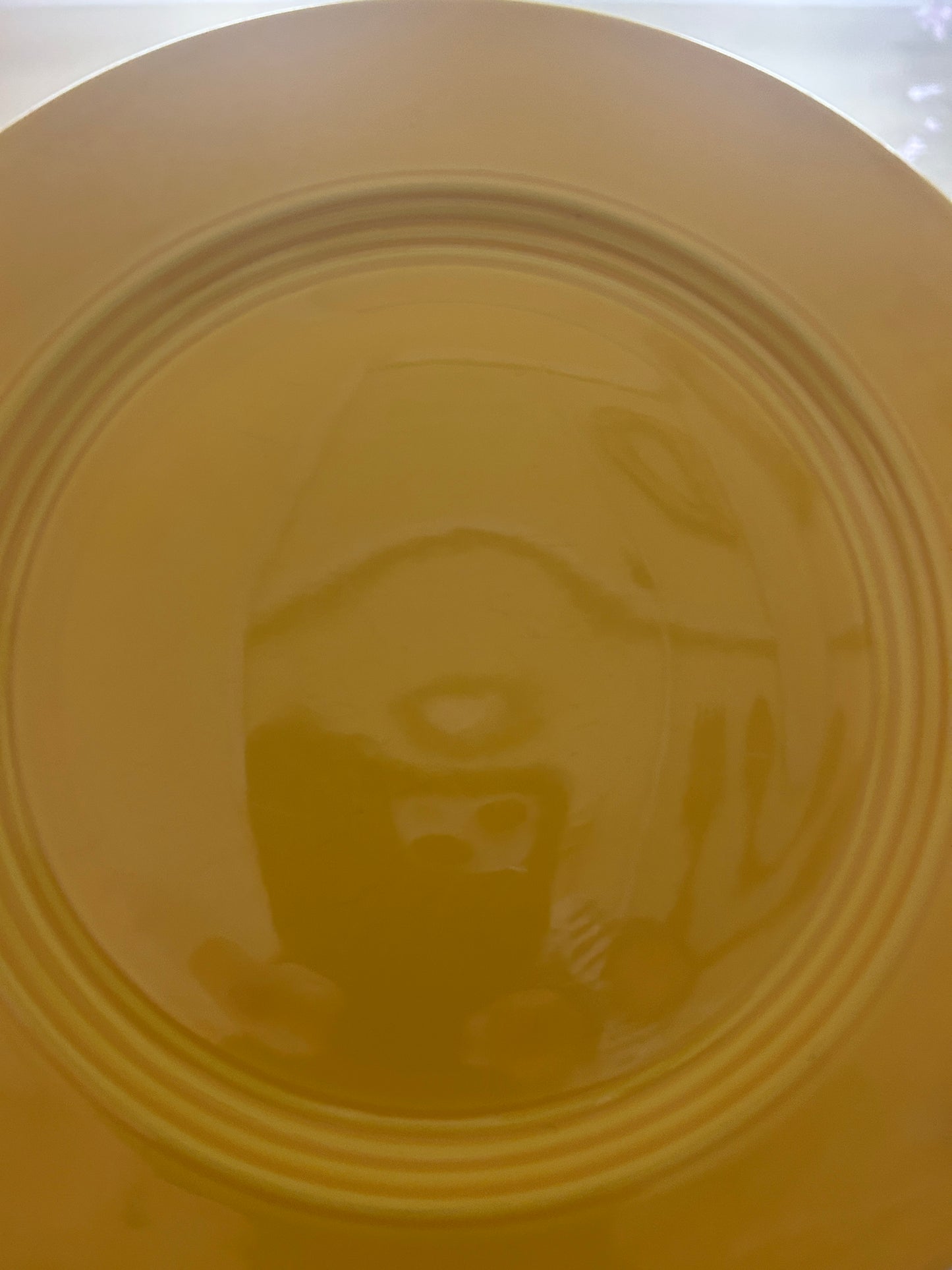 Fiestaware Vintage Yellow Plate, 9 1/2"