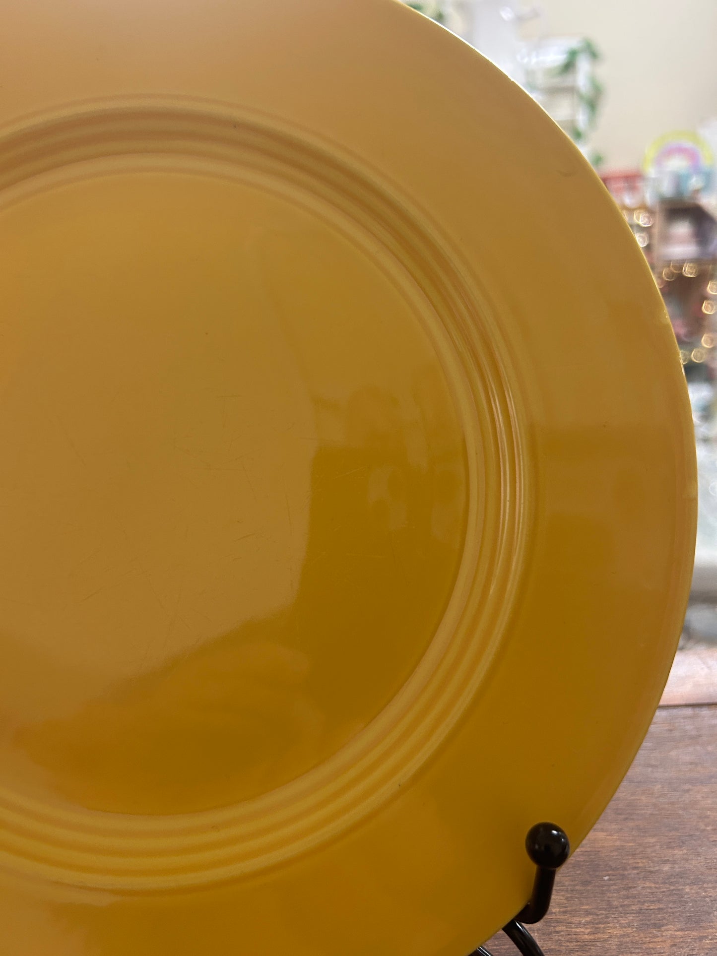 Fiestaware Vintage Yellow Plate, 9 1/2"