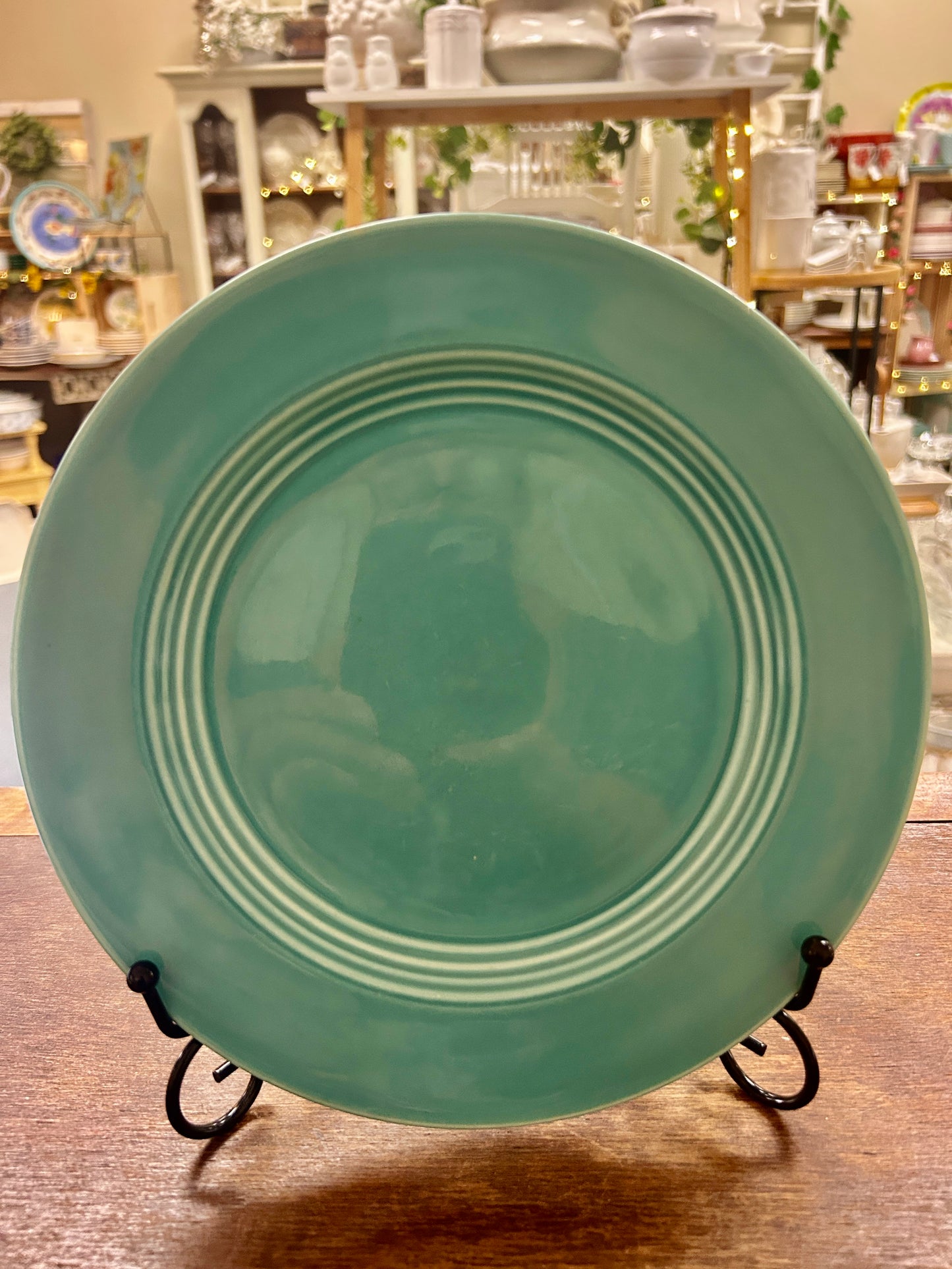 Fiestaware Vintage Teal Plate, 9 1/2"