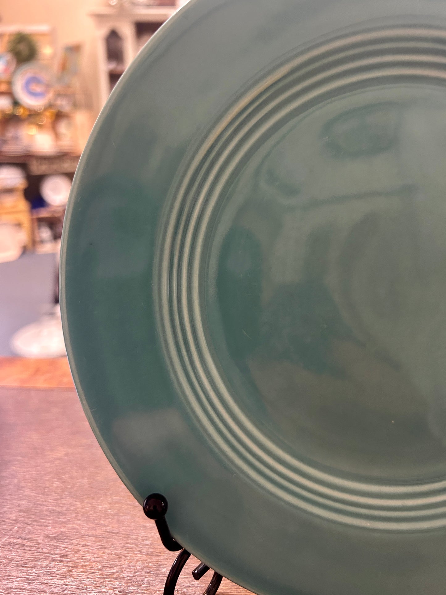 Fiestaware Vintage Teal Plate, 9 1/2"