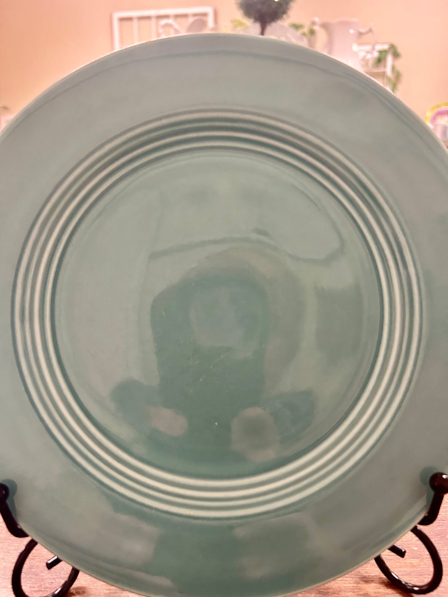 Fiestaware Vintage Teal Plate, 9 1/2"