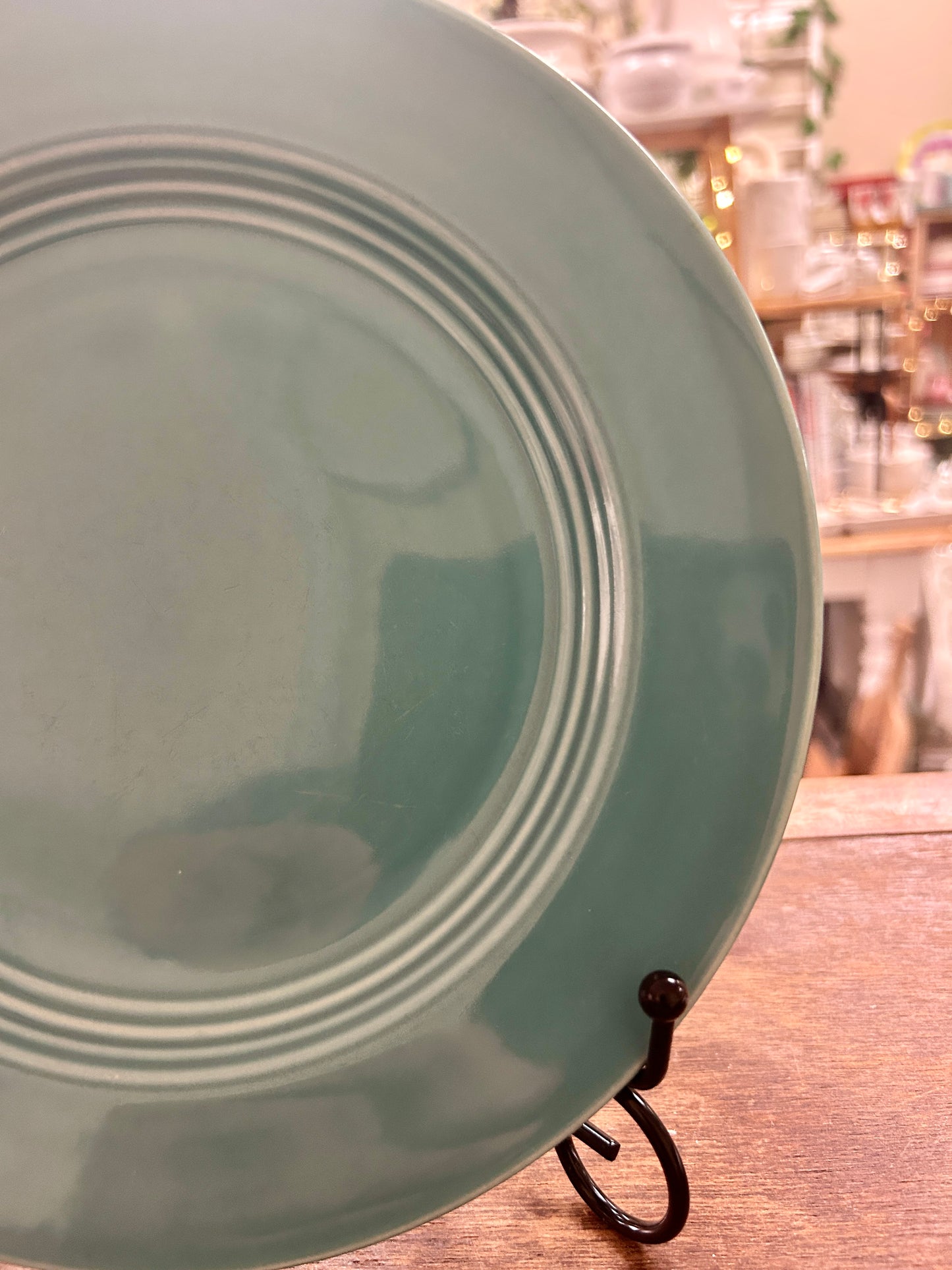 Fiestaware Vintage Teal Plate, 9 1/2"