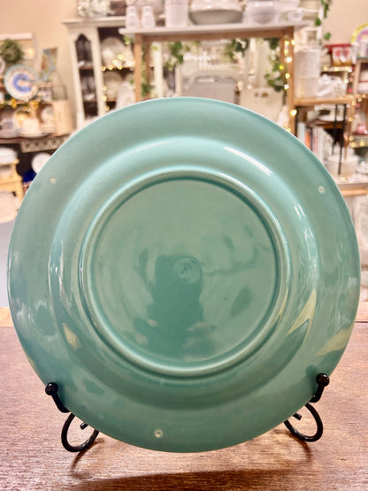 Fiestaware Vintage Teal Plate, 9 1/2"