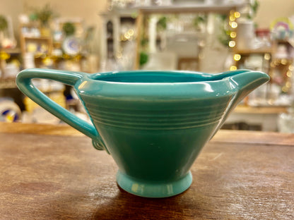 Blue Fiestaware Vintage Sugar & Creamer