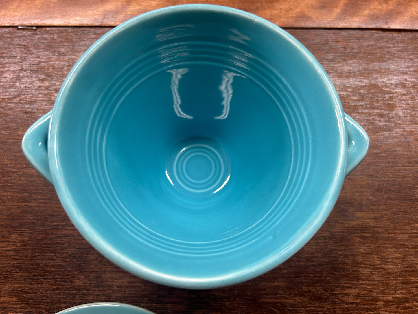 Blue Fiestaware Vintage Sugar & Creamer
