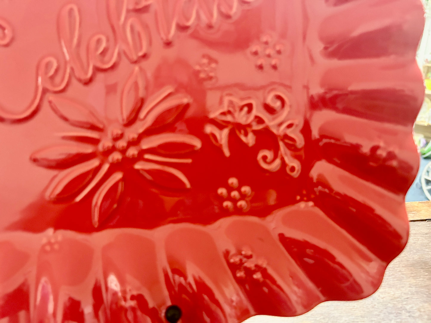Red Temptations Let's Celebrate Red Platter, 16 1/4"
