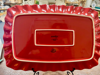 Red Temptations Let's Celebrate Red Platter, 16 1/4"