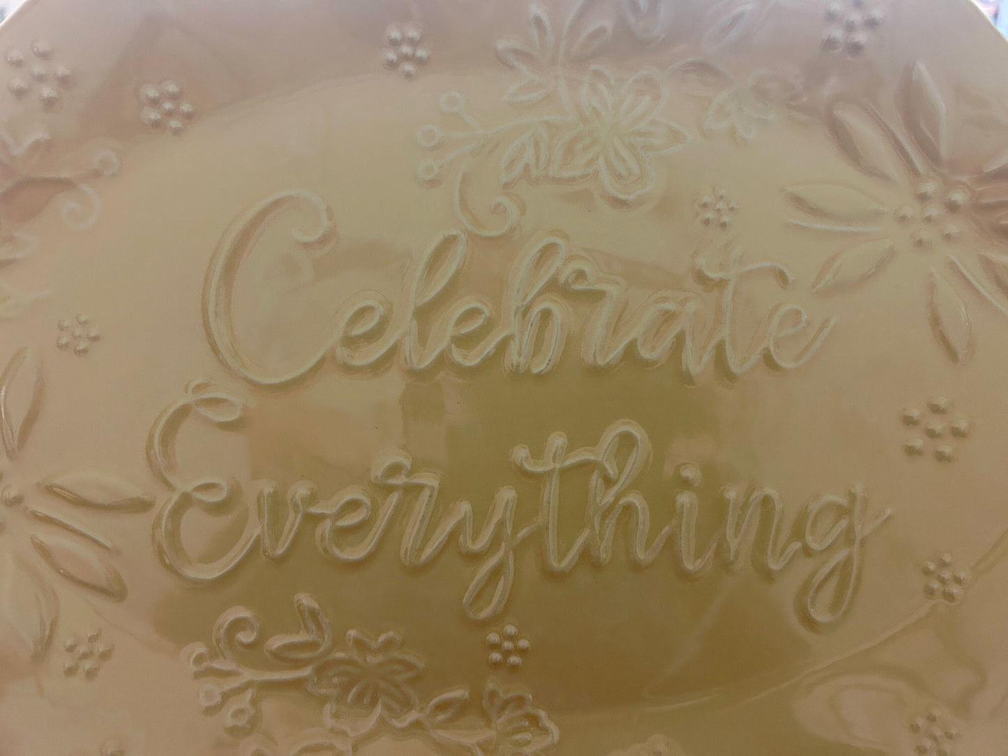 Yellow Temptations Celebrate Everything Platter, 16"