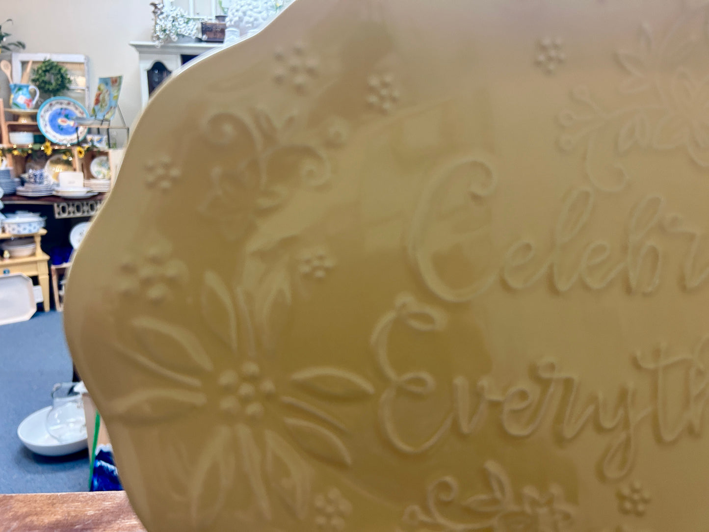 Yellow Temptations Celebrate Everything Platter, 16"