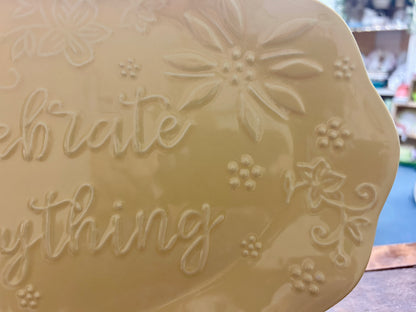 Yellow Temptations Celebrate Everything Platter, 16"
