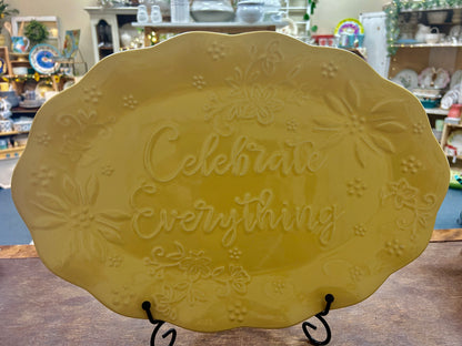 Yellow Temptations Celebrate Everything Platter, 16"