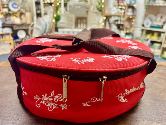 Red Temptations Baker, Lid, Rack, Bag, 9"