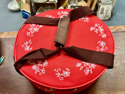 Red Temptations Baker, Lid, Rack, Bag, 9"