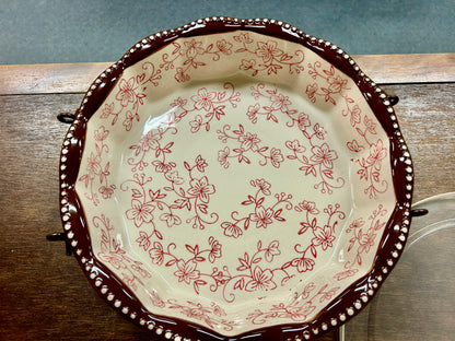 Red Temptations Baker, Lid, Rack, Bag, 9"