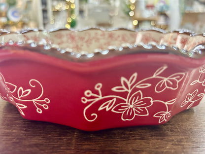 Red Temptations Baker, Lid, Rack, Bag, 9"