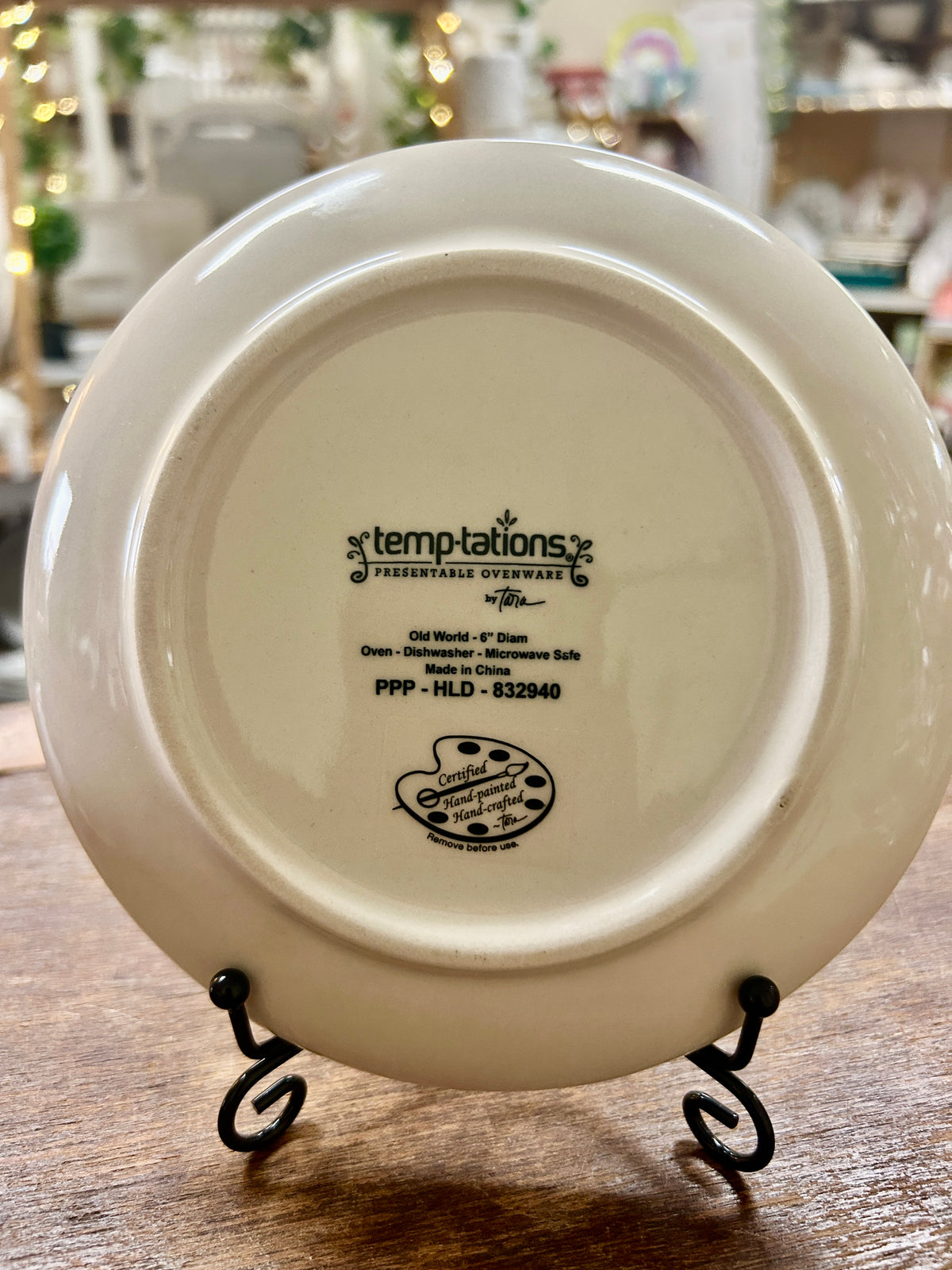 Multicolor Temptations Harvest Plate, 6"