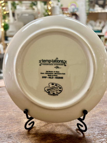 Multicolor Temptations Harvest Plate, 6"