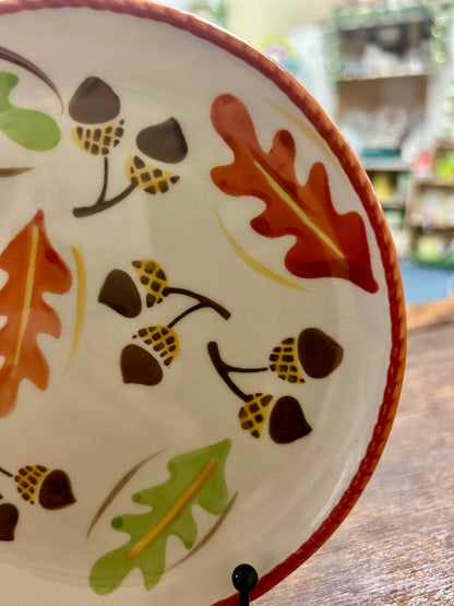 Multicolor Temptations Harvest Plate, 6"