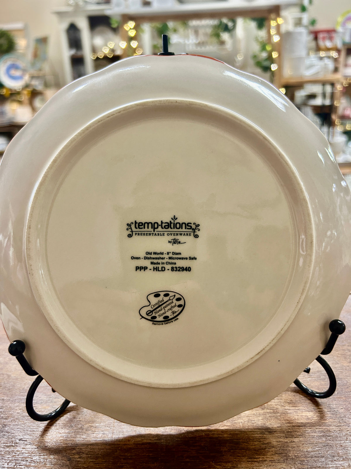 Multicolor Temptations Harvest Plate, 8"