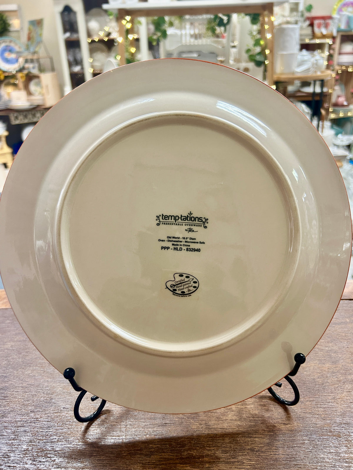 Multicolor Temptations Harvest Plate, 10 1/2"